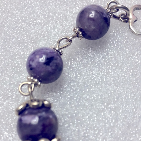 Charoite toggle bracelet - Picture 2 of 4